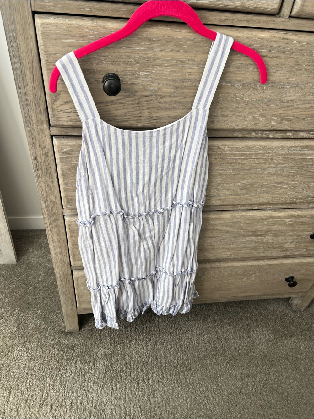 Rails Blue and White Striped Sundress